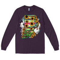 Plum Rhode island State aMp Long Sleeve Tee - RanaPortraitStore