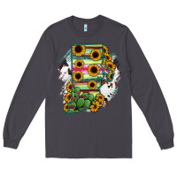 Smoke Rhode island State aMp Long Sleeve Tee - RanaPortraitStore