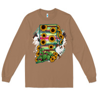 Toasted Coconut Rhode island State aMp Long Sleeve Tee - RanaPortraitStore