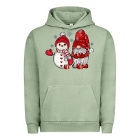 Pigment Oil Green snowman gnome Urban Hoodie - JahusDesignShop