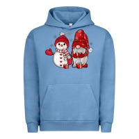 Pigment Pebble Blue snowman gnome Urban Hoodie - JahusDesignShop