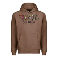 Chestnut thankful for coffee Premium Hoodie - CowhideDigitalArt