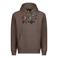 Coffee thankful for coffee Premium Hoodie - CowhideDigitalArt