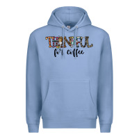 Colony Blue thankful for coffee Premium Hoodie - CowhideDigitalArt