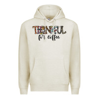 Oatmeal Heather thankful for coffee Premium Hoodie - CowhideDigitalArt