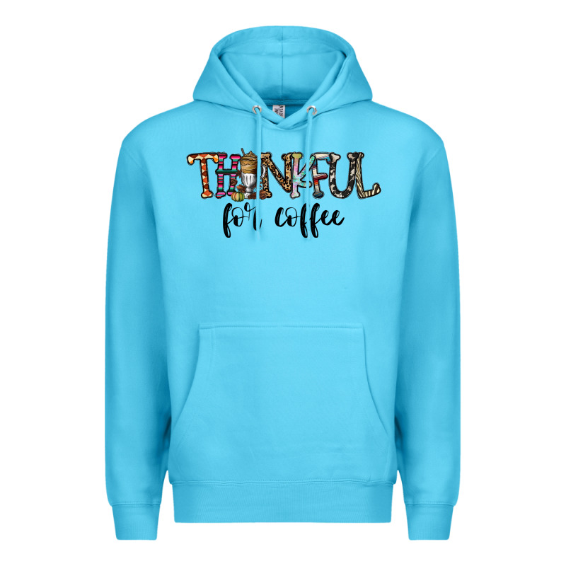 Thankful For Coffee Premium Hoodie by CowhideDigitalArt | Teevron