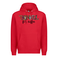 Red thankful for coffee Premium Hoodie - CowhideDigitalArt