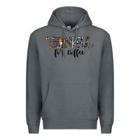Rock thankful for coffee Premium Hoodie - CowhideDigitalArt