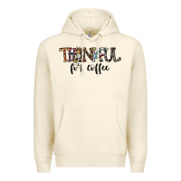 Sandshell thankful for coffee Premium Hoodie - CowhideDigitalArt