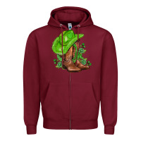 Burgundy green  cowgirl and roses Zipper Hoodie - AdoDesignShop