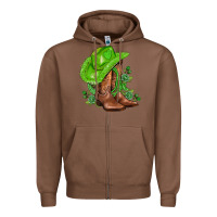 Chestnut green  cowgirl and roses Zipper Hoodie - AdoDesignShop