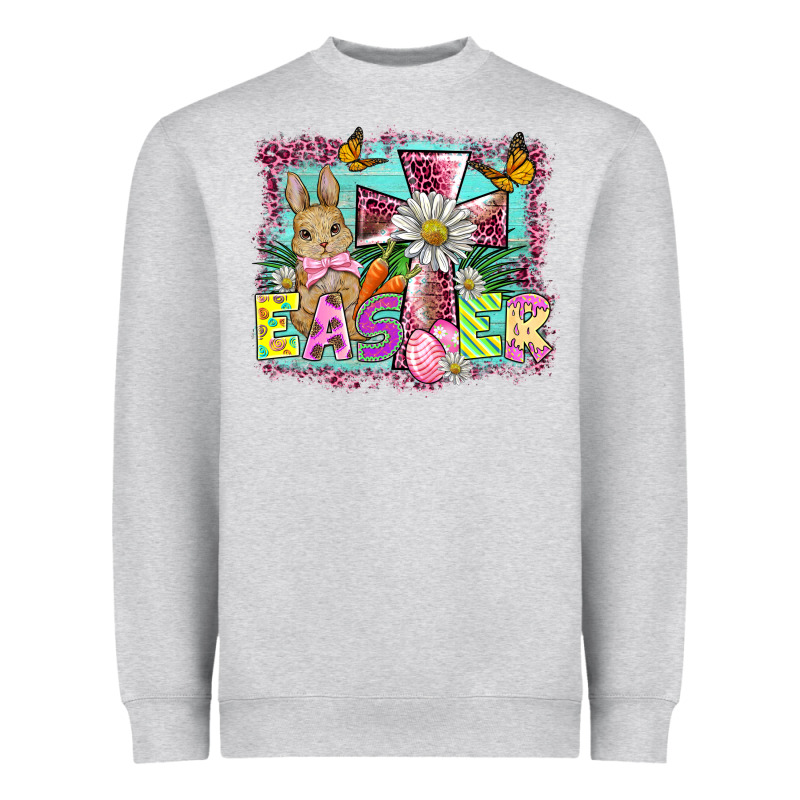 Easter Cross Background Heavyweight Sweatshirt by BarkalooDesign | Teevron