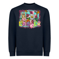 Navy easter cross background Heavyweight Sweatshirt - BarkalooDesign