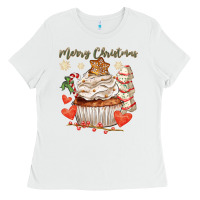 Merry Christmas Cupcake Ladies Tee | Teevron