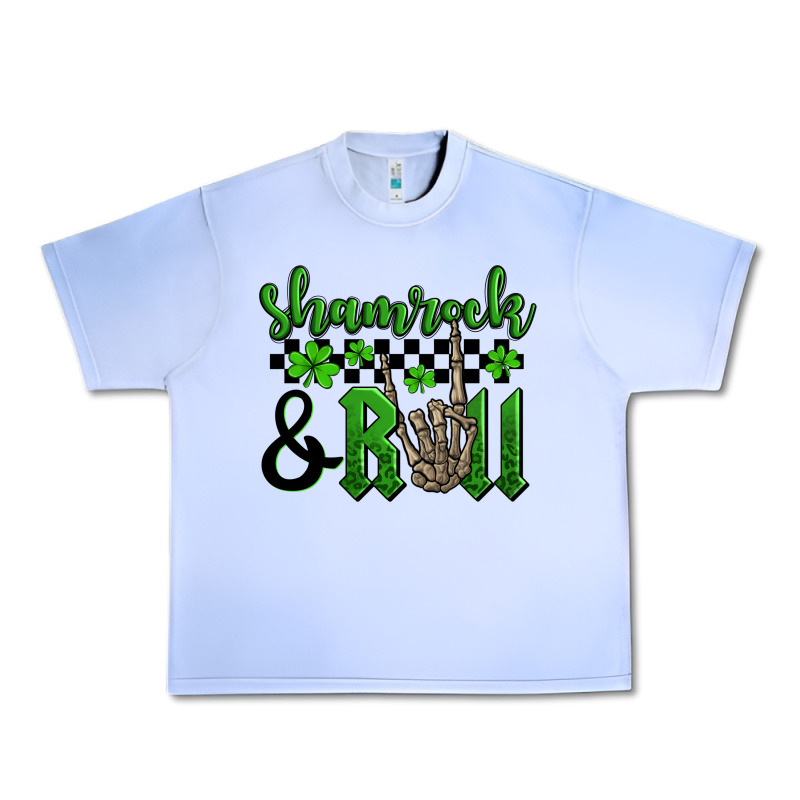 St. Patrick's Day Shamrock And Roll Urban Heavy Tee by OliviaCreatesArt | Teevron
