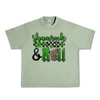 Oil Green St. Patrick's Day Shamrock and roll Urban Heavy Tee - OliviaCreatesArt