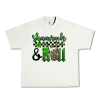 Pistachio St. Patrick's Day Shamrock and roll Urban Heavy Tee - OliviaCreatesArt