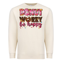 Sandshell donut worry be happy Premium Sweatshirt - AdoDesignShop