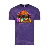 Cloud Purple basketball mama Vintage Tee - OliviaCreatesArt