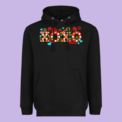 Xoxo Roses And Keys Heavyweight Hoodie Designed By Adodesignshop