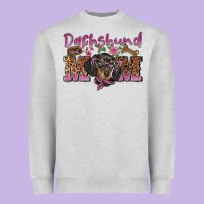 Dachshund Mom Heavyweight Sweatshirt Designed By Barkaloodesign