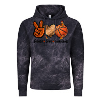 Cloud Black Peace Love Basketball Vintage Hoodie - FaDigitalArtStudio