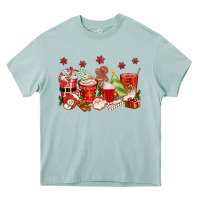 Arona Christmas coffee cups Heavy Core Tee - texasbilliewilder
