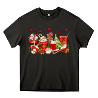 Asphalt Christmas coffee cups Heavy Core Tee - texasbilliewilder