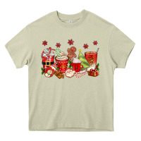 Mossy Christmas coffee cups Heavy Core Tee - texasbilliewilder