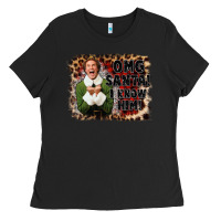 Black omg santa i know him elf Ladies Tee - CowGirlArtShop