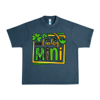 Midnight Navy One lucky mini St. Patrick's Urban Heavy Tee - OliviaCreatesArt