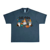 Midnight Navy Fall Vibes Gnomes Urban Heavy Tee - RanaPortraitStore