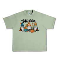 Oil Green Fall Vibes Gnomes Urban Heavy Tee - RanaPortraitStore