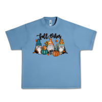 Pebble Blue Fall Vibes Gnomes Urban Heavy Tee - RanaPortraitStore