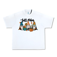 White Fall Vibes Gnomes Urban Heavy Tee - RanaPortraitStore