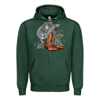 Sports Green gray cowgirl and roses Zipper Hoodie - AdoDesignShop