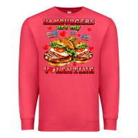 Cardinal hamburger are my valentine Premium Sweatshirt - AdoDesignShop