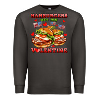 Smoke hamburger are my valentine Premium Sweatshirt - AdoDesignShop