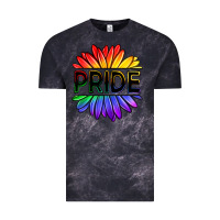 Cloud Black hippie pride sunflowers Vintage Tee - OliviaCreatesArt