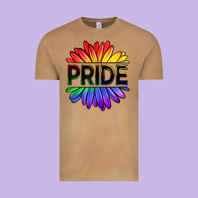 Hippie Pride Sunflowers Vintage Tee Designed By Oliviacreatesart