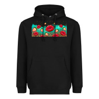 Black lips and strawberries Heavyweight Hoodie - AdoDesignShop
