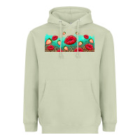 Matcha lips and strawberries Heavyweight Hoodie - AdoDesignShop
