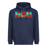 Navy lips and strawberries Heavyweight Hoodie - AdoDesignShop