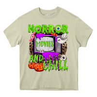 Mossy Horror movies and chill Heavy Core Tee - NancyCooperArtShop