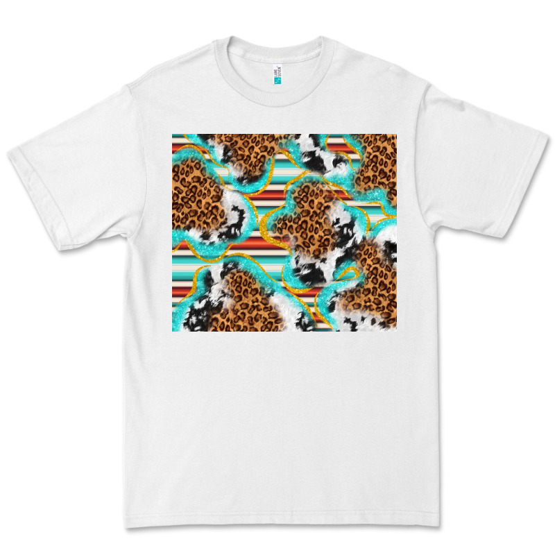 Serape Cowhide And Leopard With Glitter Premium Tee by TumblerDesignByShophia | Teevron