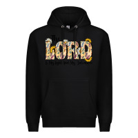 Black the lord is my light and my salvation Premium Hoodie - CowhideDigitalArt