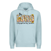 Blue Mist the lord is my light and my salvation Premium Hoodie - CowhideDigitalArt