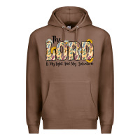 Chestnut the lord is my light and my salvation Premium Hoodie - CowhideDigitalArt