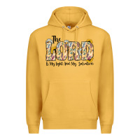 Mustard the lord is my light and my salvation Premium Hoodie - CowhideDigitalArt