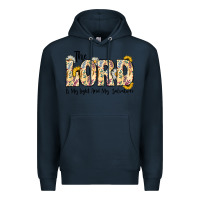 Navy the lord is my light and my salvation Premium Hoodie - CowhideDigitalArt